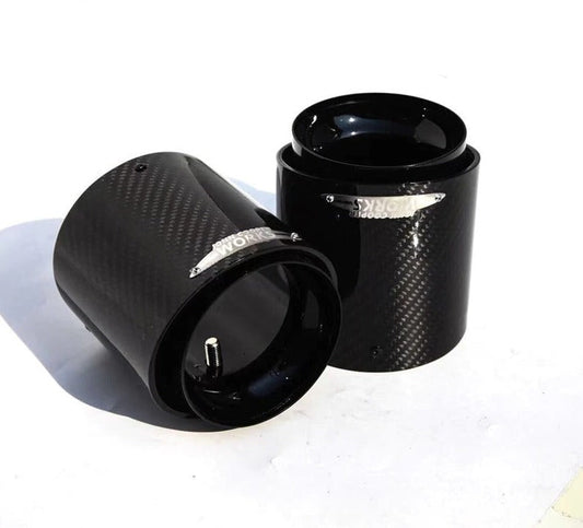 Black Chrome Carbon Exhaust Tip