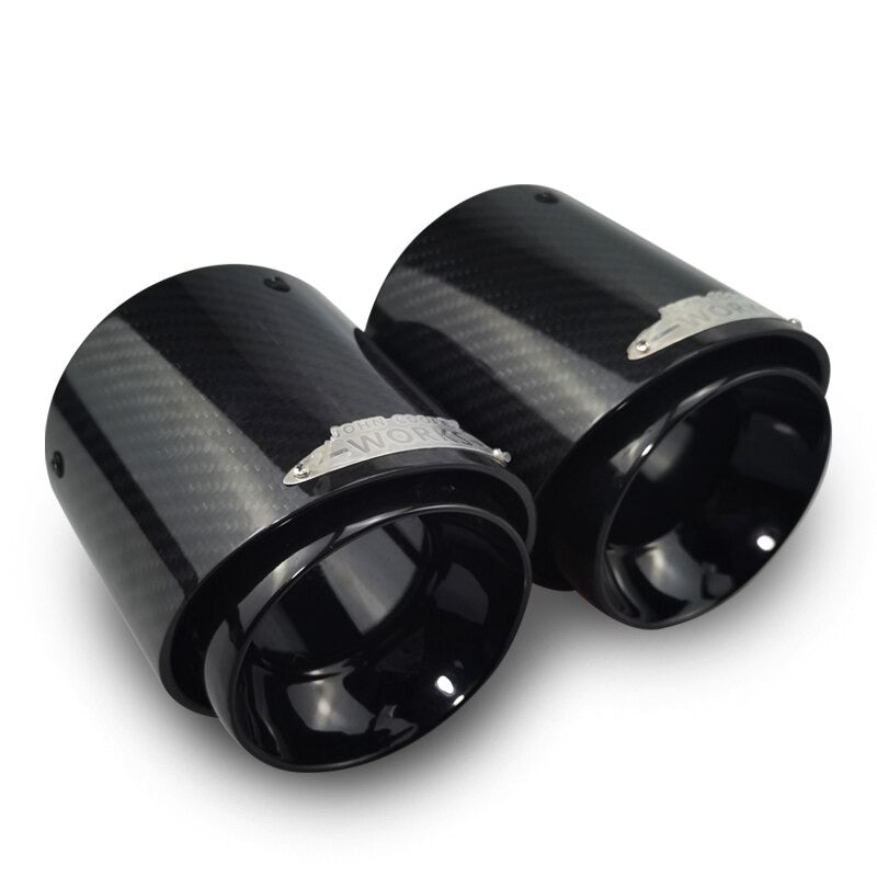 Black Chrome Carbon Exhaust Tip