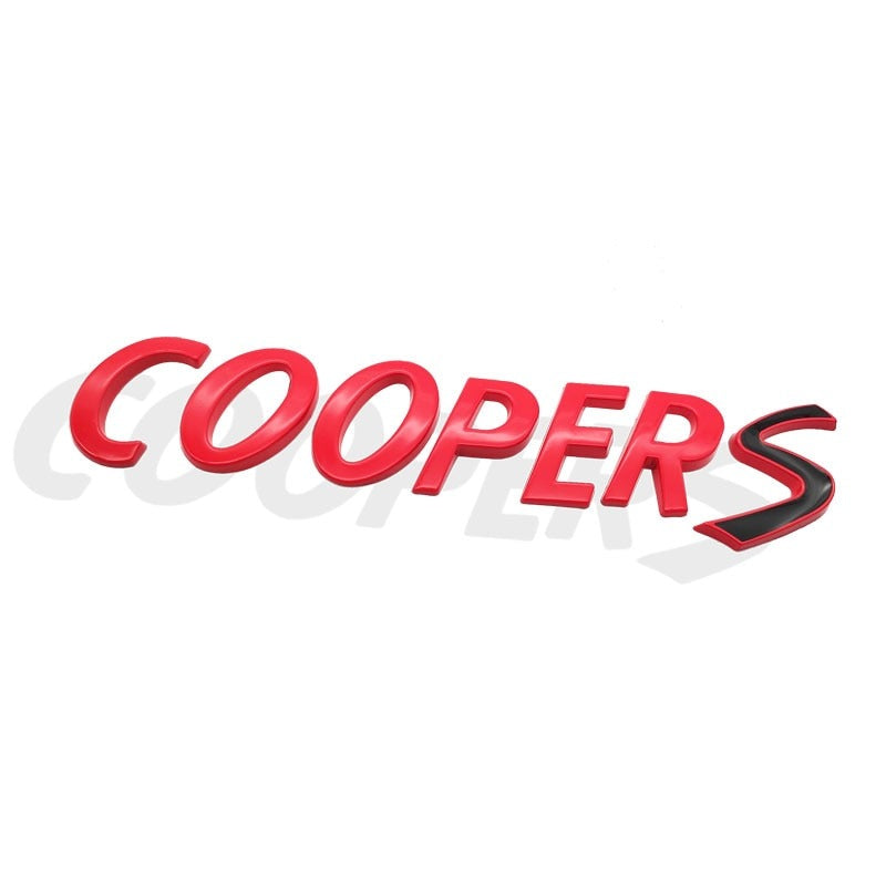 Cooper S Replacement Badge